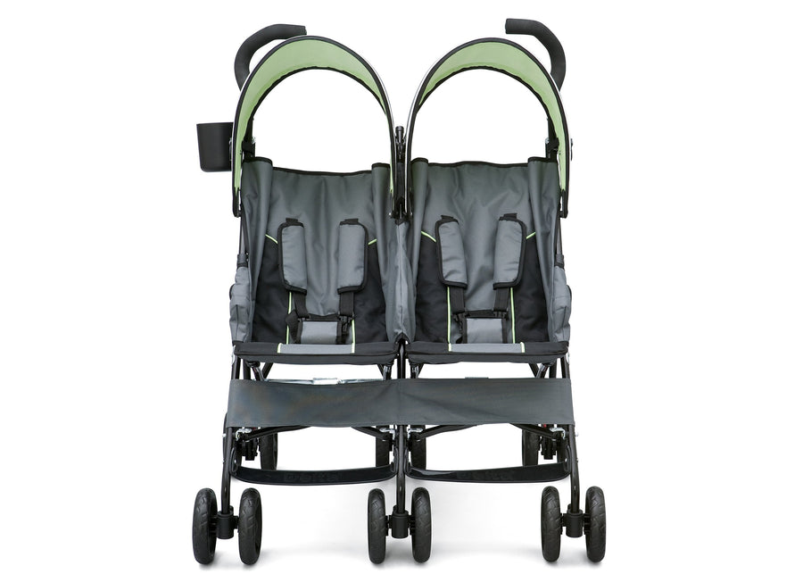 Delta Children Lime & Grey (013) LX Side by Side Stroller b1b 3-LX Side by Side Stroller