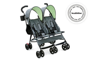 Lime & Grey (013) 5-LX Side by Side Stroller