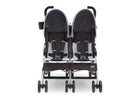 Delta Children Gateway (2296) LX Side by Side Stroller, Front View h2h 45-LX Side by Side Stroller