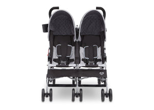 Delta Children Gateway (2296) LX Side by Side Stroller, Front View h2h 23-LX Side by Side Stroller