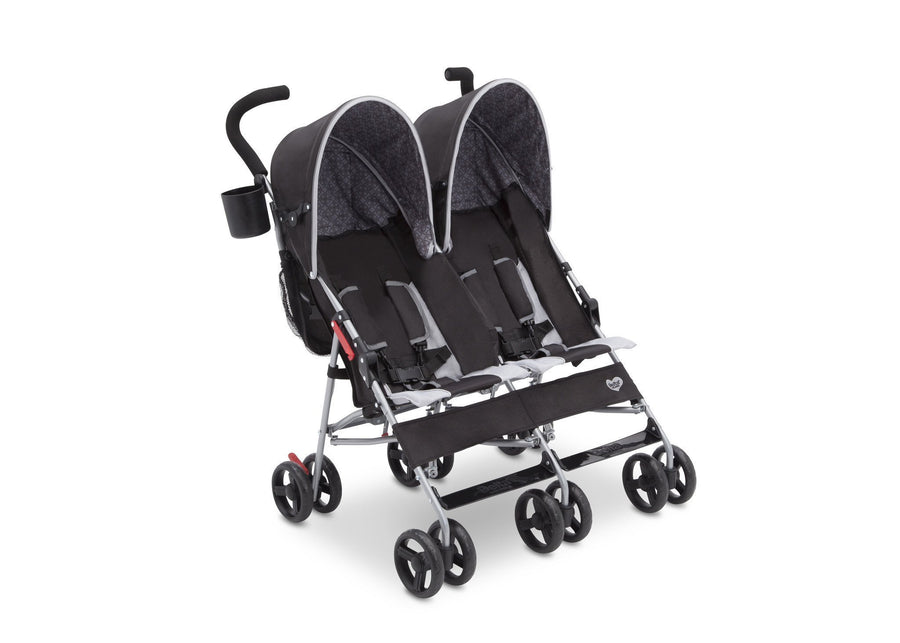 Delta Children Gateway (2296) LX Side by Side Stroller, Right View h1h 10-LX Side by Side Stroller