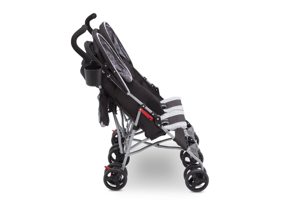 Delta Children Gateway (2296) LX Side by Side Stroller, Side View h3h 11-LX Side by Side Stroller