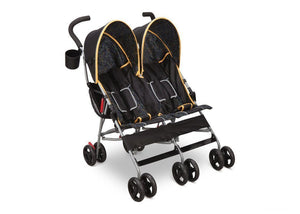 Delta Children Black & Orange (820) LX Side by Side Stroller f1f  16-LX Side by Side Stroller