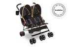 Black & Orange (820) 32-LX Side by Side Stroller