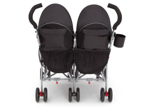 LX Pkus Side x Side Double Stroller Red Triangular (2246), Back View 12-LX Plus Side x Side Double Stroller