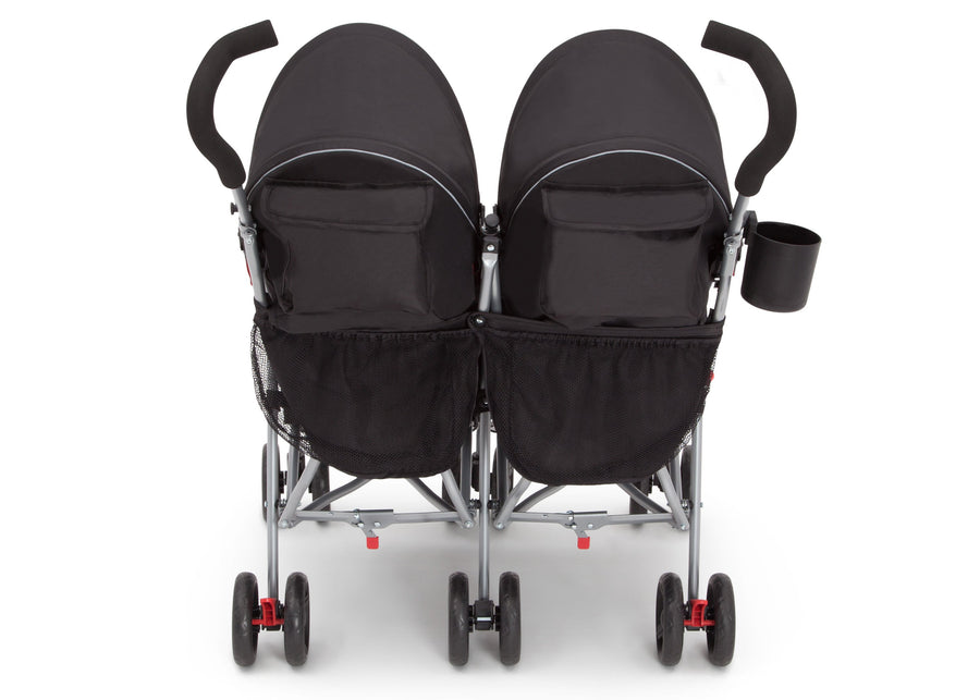 LX Pkus Side x Side Double Stroller Red Triangular (2246), Back View 13-LX Plus Side x Side Double Stroller