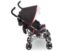 Delta Children Red Triangular (2246) LX Plus Side x Side Double Stroller (11709), Right View, b4b 12-LX Plus Side x Side Double Stroller