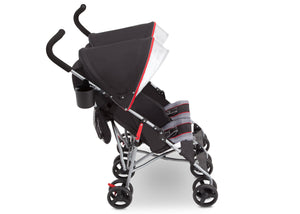 Delta Children Red Triangular (2246) LX Plus Side x Side Double Stroller (11709), Right View, b4b 11-LX Plus Side x Side Double Stroller