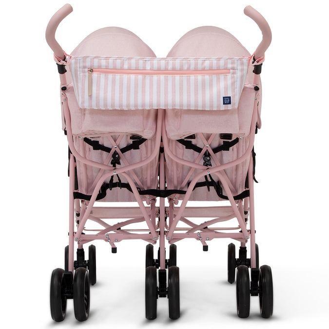 Pink Stripes (2356) 6-babyGap Classic Side-by-Side Double Stroller