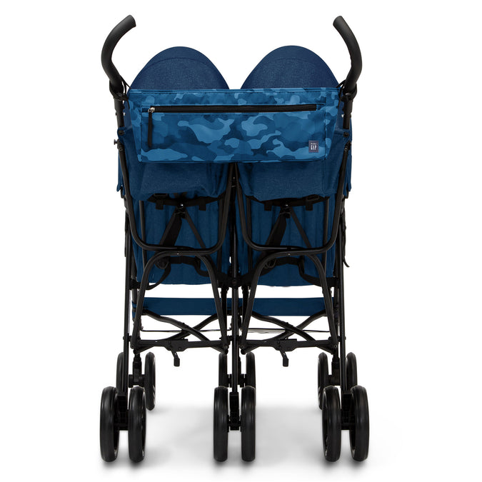 Navy Camo (2357) 6-babyGap Classic Side-by-Side Double Stroller