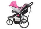 Delta Children J is for Jeep Brand Trek Pink Tonal (656) Cross Country All Terrain Jogging Stroller Left Side View c4c 11-J is for Jeep® Brand Cross-Country All-Terrain Jogging Stroller