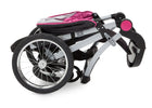 Delta Children J is for Jeep Brand Trek Pink Tonal (656) Cross Country All Terrain Jogging Stroller Folded c5c 12-J is for Jeep® Brand Cross-Country All-Terrain Jogging Stroller