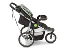 Delta Children J is for Jeep Brand Fairway (340) Cross Country All Terrain Jogging Stroller Right Side View, with Canopy, Child Tray f3f 21-J is for Jeep® Brand Cross-Country All-Terrain Jogging Stroller