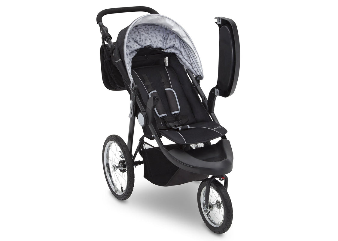 Jeep® Cross-Country Sport Plus Jogger Charcoal Galaxy (2271), Tray Open View