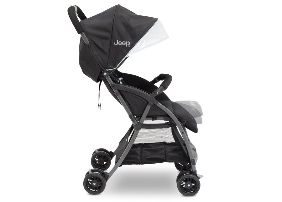 Jeep Ultralight Adventure Stroller by Delta Children, Dusk (2010), with an oversized canopy featuring a pop out SPF 50 sun visor  4-Jeep® Ultralight Adventure Stroller
