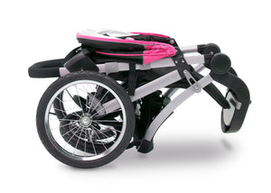 Jeep Unlimited Range Jogger by Delta Children, Trek Pink Tonal (656), can be folded quickly and compactly 12-Jeep® Unlimited Range Jogger