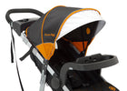 Jeep Unlimited Range Jogger by Delta Children, Trek Orange (835) with extendable European-style canopy 24-Jeep® Unlimited Range Jogger