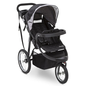 Jeep® Deluxe Patriot Open Trails Jogger by Delta Children,Charcoal Tracks (0251) , Full View 19-Jeep® Deluxe Patriot Open Trails Jogger
