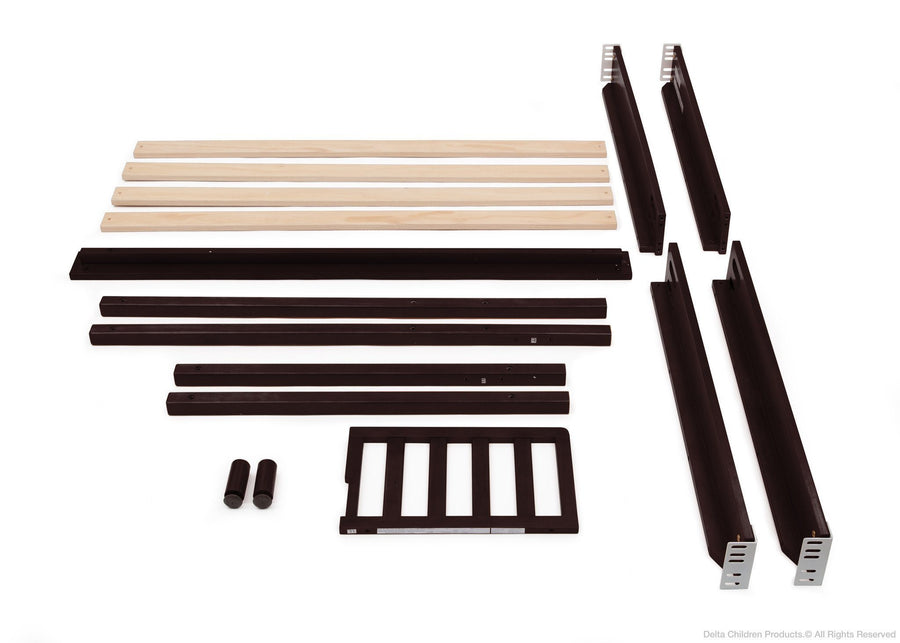 Delta Children Dark Chocolate (207) Crib 'N' Changer Conversion Kit b1b 2-Crib N Changer Conversion Kit