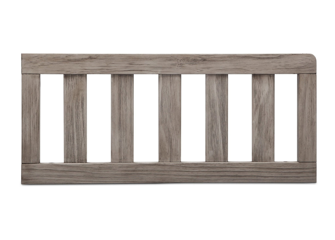 Simmons Kids Rustic White (119) Toddler Guardrail (180129), Front View b2b
