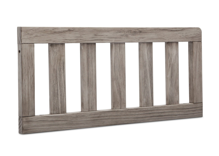 Simmons Kids Rustic White (119) Toddler Guardrail (180129), Angled View b1b 3-Toddler Guardrail (180129)