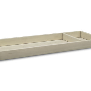 Simmons Kids Antique White (122) Deluxe Changing Tray, Angled View c2c 1-Deluxe Changing Tray