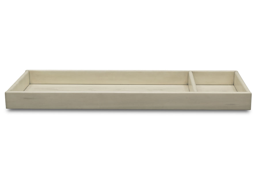 Simmons Kids Antique White (122) Deluxe Changing Tray, Front View c1c 1-Deluxe Changing Tray
