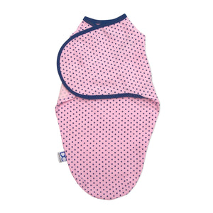 Girl (5004) 4-Little Lambs Adjustable Swaddle Wrap - Size Small/Medium, Fits Babies 0-3 Months/7-14 lbs.