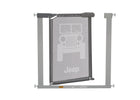 Grey (026) 2-Jeep Adjustable Baby Safety Gate - Easy Fit Pressure Mount Design with Walk-Through Door