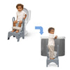 White and Grey (5052) 3-Little Jon-EE Adjustable Potty Seat and Step Stool