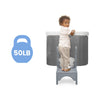 White and Grey (5052) 6-Little Jon-EE Adjustable Potty Seat and Step Stool