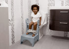 White and Grey (5052) 1-Little Jon-EE Adjustable Potty Seat and Step Stool