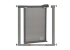 DCB: Cool Grey (1216) 2-Adjustable Baby Safety Gate - Easy Fit Pressure Mount Design with Walk-Through Door