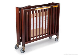 Simmons Kids Black Cherry Espresso (607) Foldaway Crib, Folded b2b 1-Foldaway Crib
