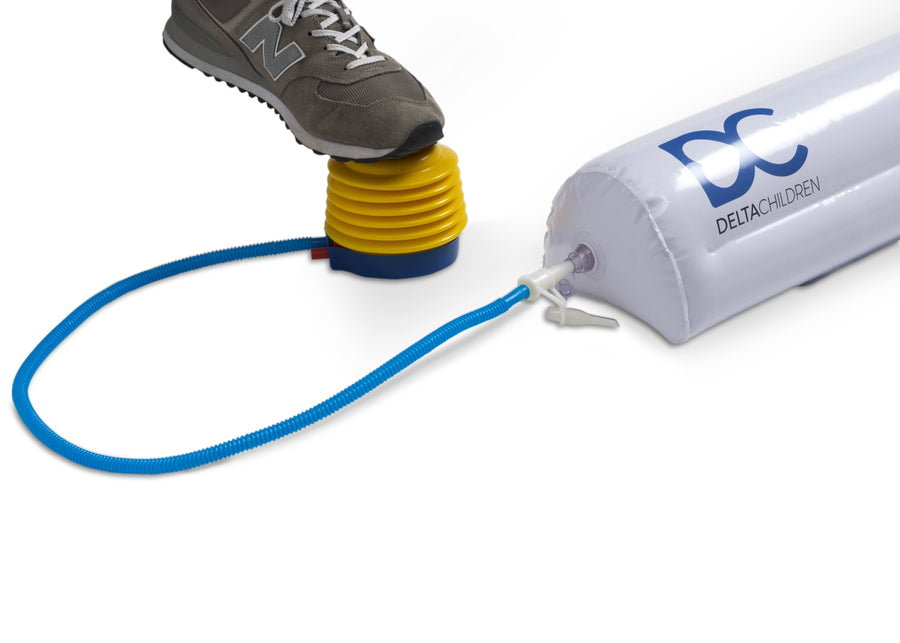 White (5051) 5-Inflatable Bed Rails for Toddlers & Kids with Foot Pump (2 Pack)