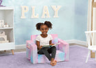 Blue & Pink Tie-Dye (5062) 1-Cozee Flip-Out Chair - 2-in-1 Convertible Chair to Lounger for Kids