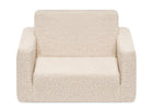 Cream Sherpa (5030) 12-Cozee Flip-Out Sherpa 2-in-1 Convertible Chair to Lounger for Kids