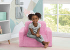 Pink Sherpa (5032) 6-Cozee Flip-Out Sherpa 2-in-1 Convertible Chair to Lounger for Kids