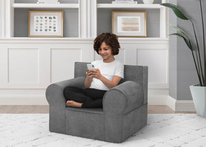 Dark Grey (1225) 32-Personalized XL Cozee Foam Chair for Kids - Our Largest Chair