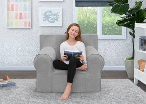 Light Grey (1226) 16-Personalized XL Cozee Foam Chair for Kids - Our Largest Chair
