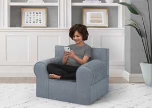 Denim Blue (1436) 11-Personalized XL Cozee Foam Chair for Kids - Our Largest Chair