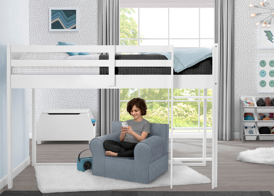 Denim Blue (1436) 32-Personalized XL Cozee Foam Chair for Kids - Our Largest Chair