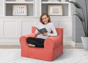 Pink (5007) 46-Personalized XL Cozee Foam Chair for Kids - Our Largest Chair