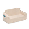 Cream Sherpa (5030)  8-Cozee Flip-Out Sherpa 2-in-1 Convertible Sofa to Lounger for Kids