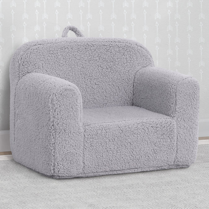 Grey Sherpa (5031) 4-Cozee Sherpa Chair for Kids