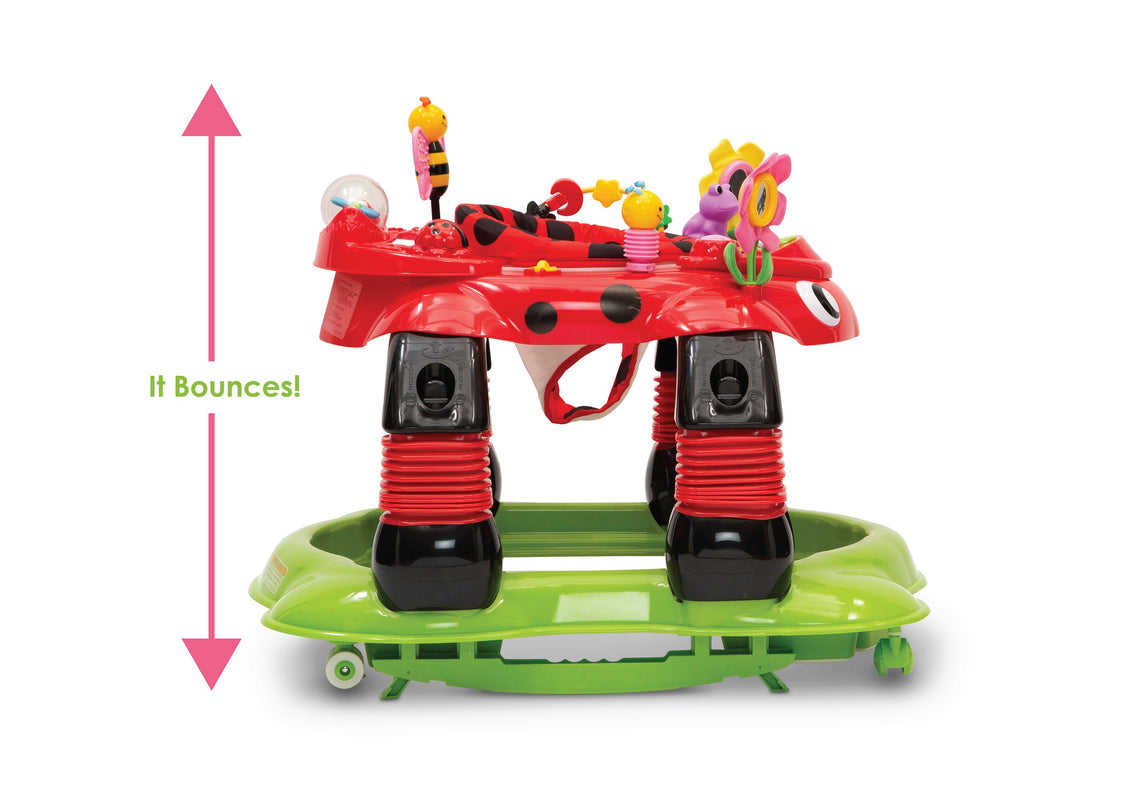 Delta Children Sadie the Ladybug (559) Lil’ Play Station 4-in-1 Activity Walker Detail Silo View