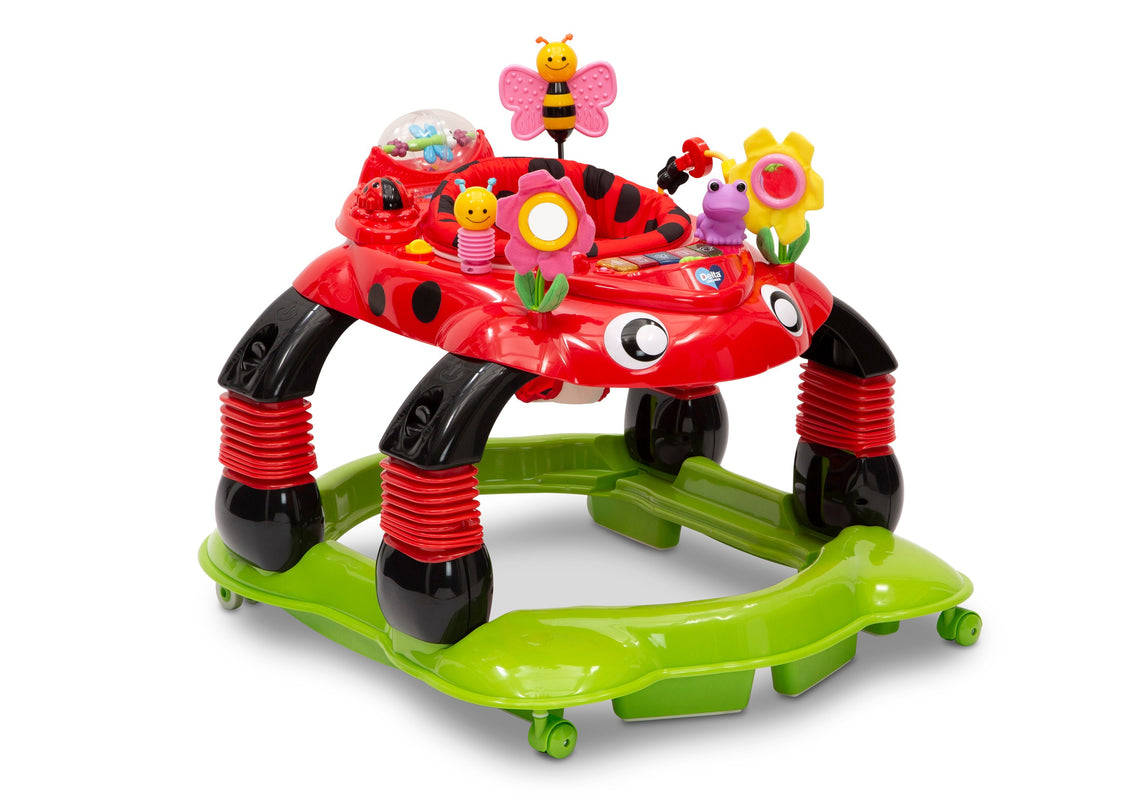 Delta Children Sadie the Ladybug (559) Lil’ Play Station 4-in-1 Activity Walker Right Silo View