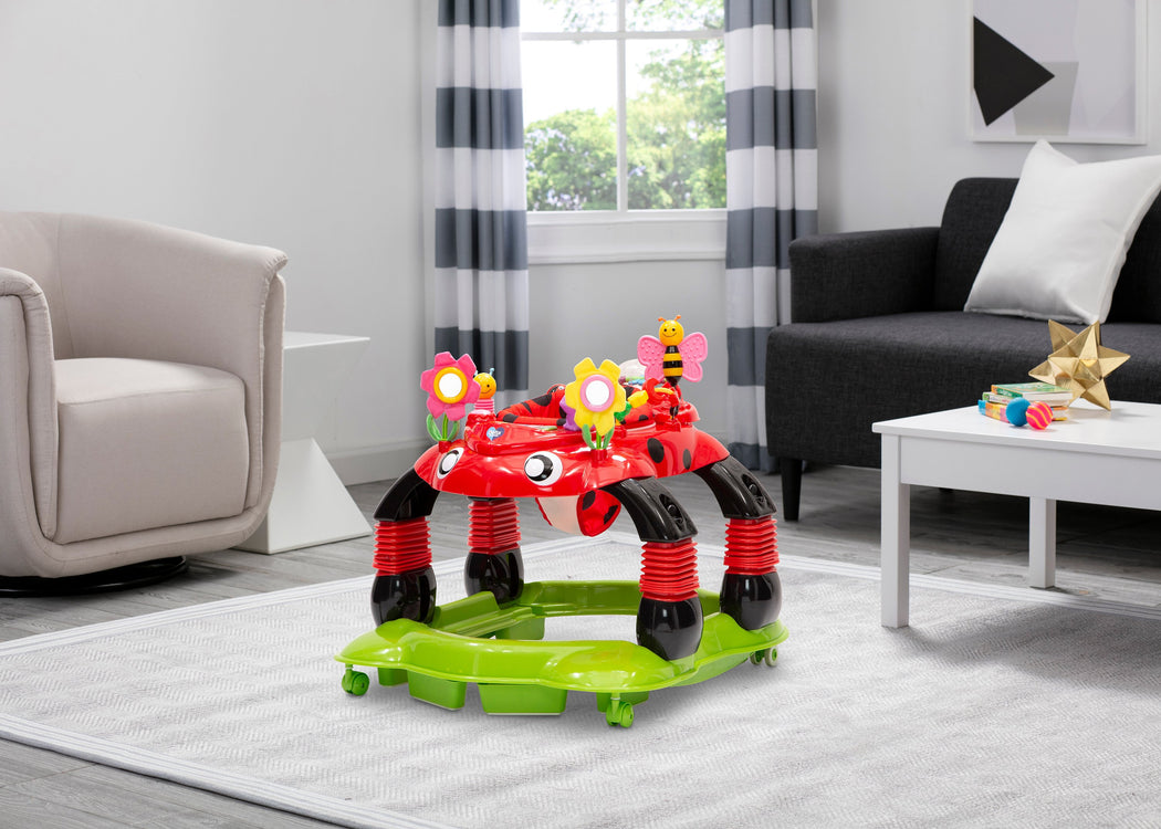 Delta Children Sadie the Ladybug (559) Lil’ Play Station 4-in-1 Activity Walker