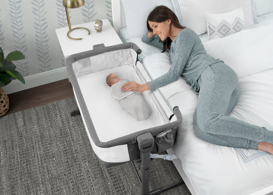 Grey Tweed (2012) 1-Close2Me Bedside Baby Bassinet