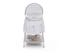 Delta Children Stardust (2066) Deluxe Sweet Beginnings Bassinet, Front Silo View h2h 19-Deluxe Sweet Beginnings Bassinet